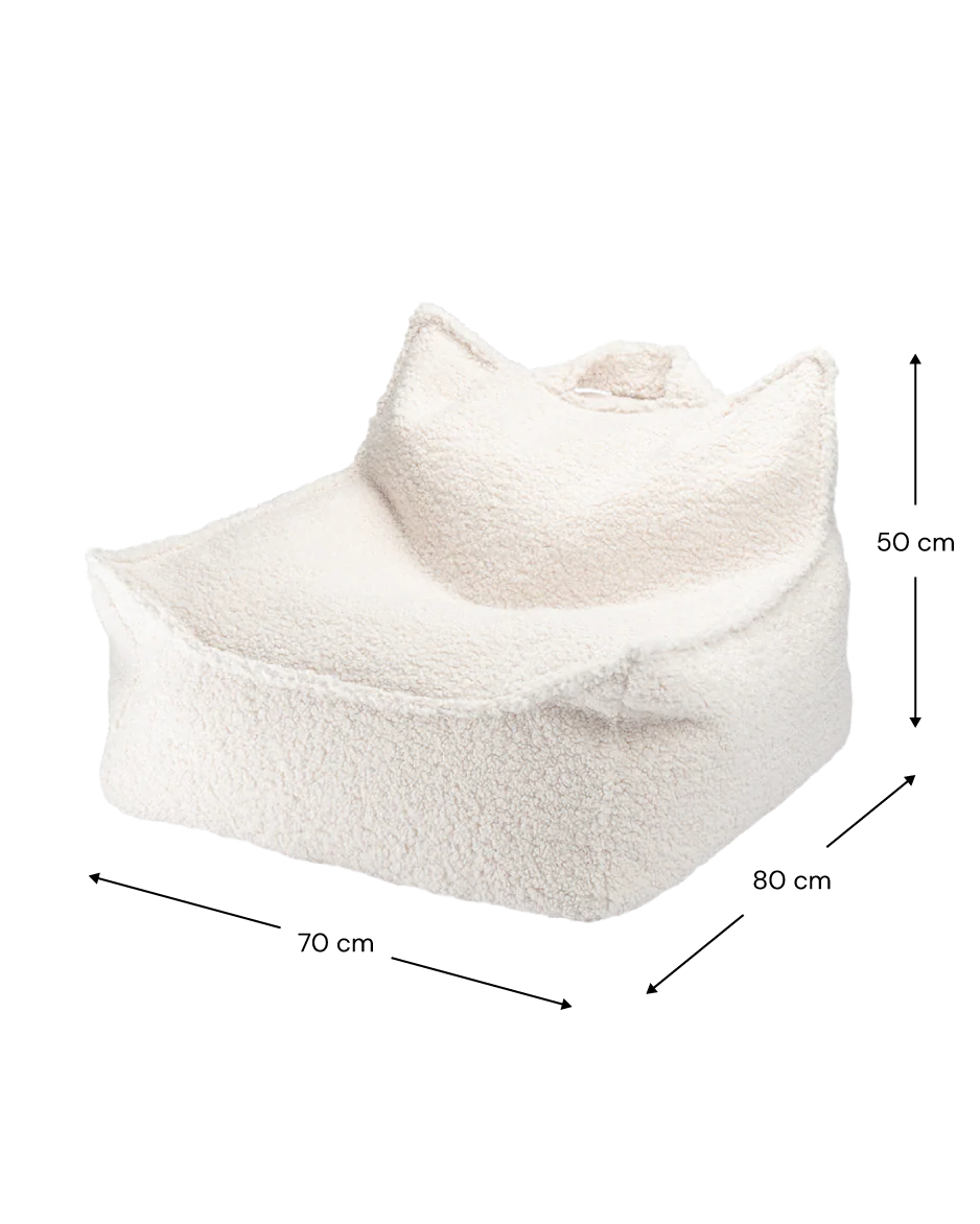 Wigiwama Cream Beanbag Chair