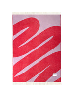 Blanket SWIRL Lilac/Scarlet