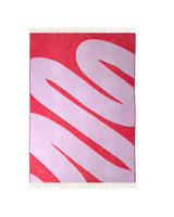 Blanket SWIRL Lilac/Scarlet