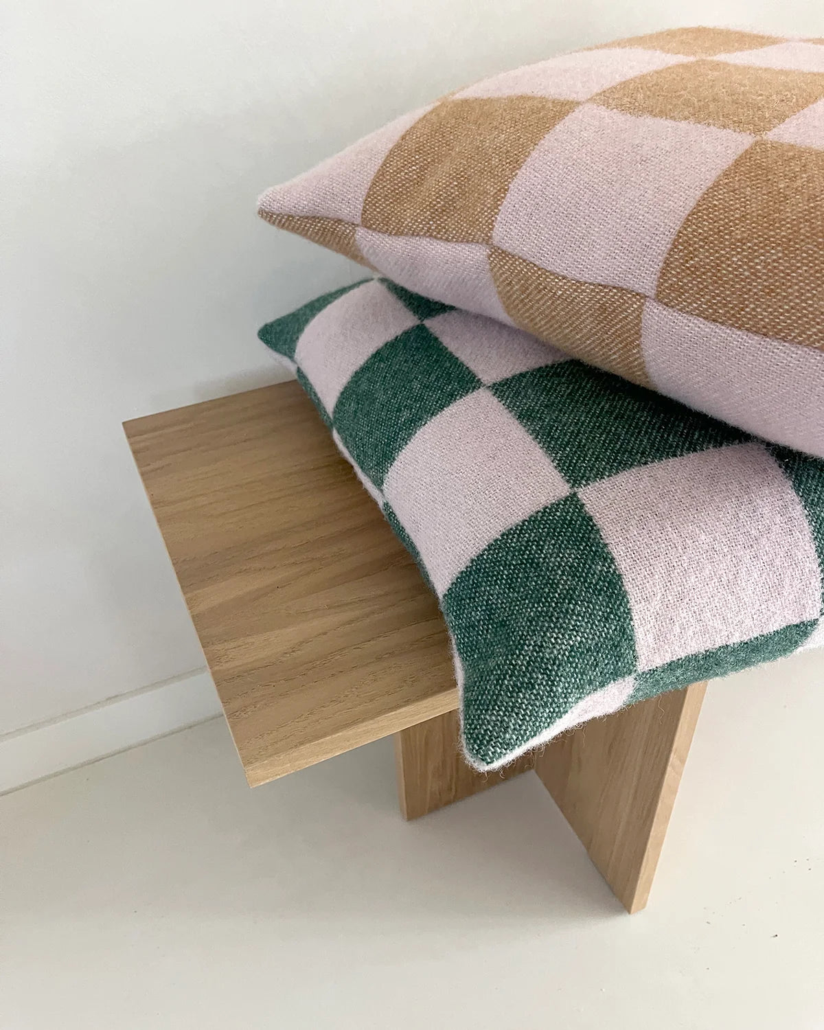 Cushion Cover CHECKERBOARD Green/Pink