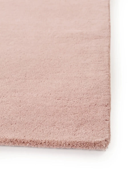 Haven Blush Pink Solid Hand-Tufted Wool Rug