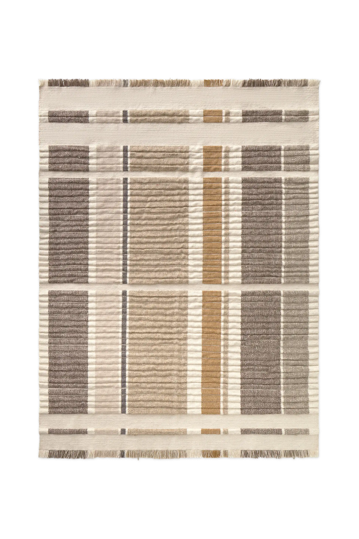 Handloom Rug Columns Natural - Rugs by Roo