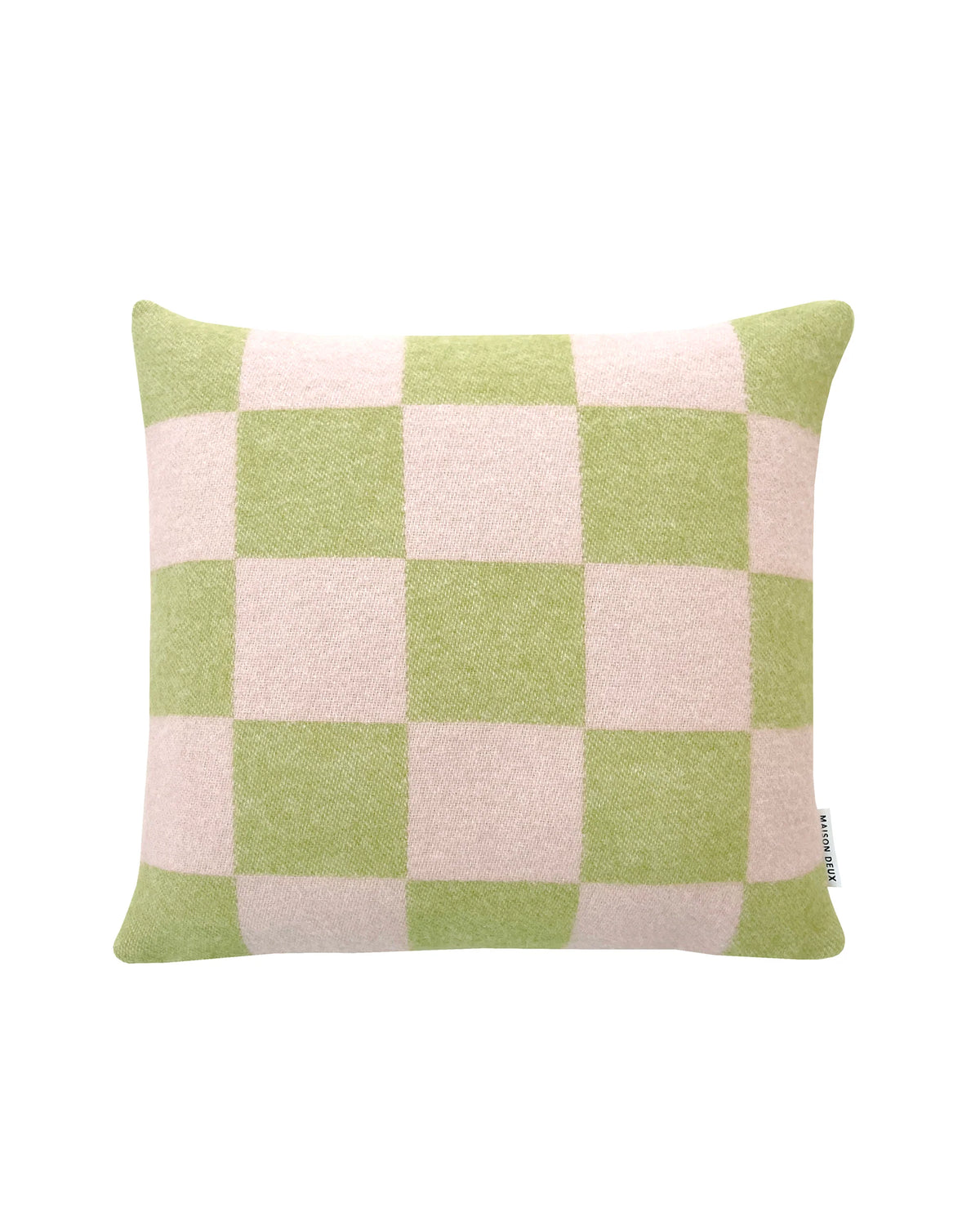 Cushion Cover CHECKERBOARD Kiwi/Pink