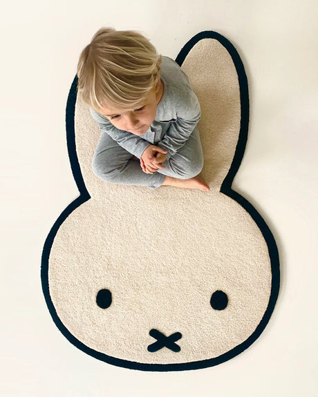 Rug NIJNTJE MIFFY Cream / Black Print