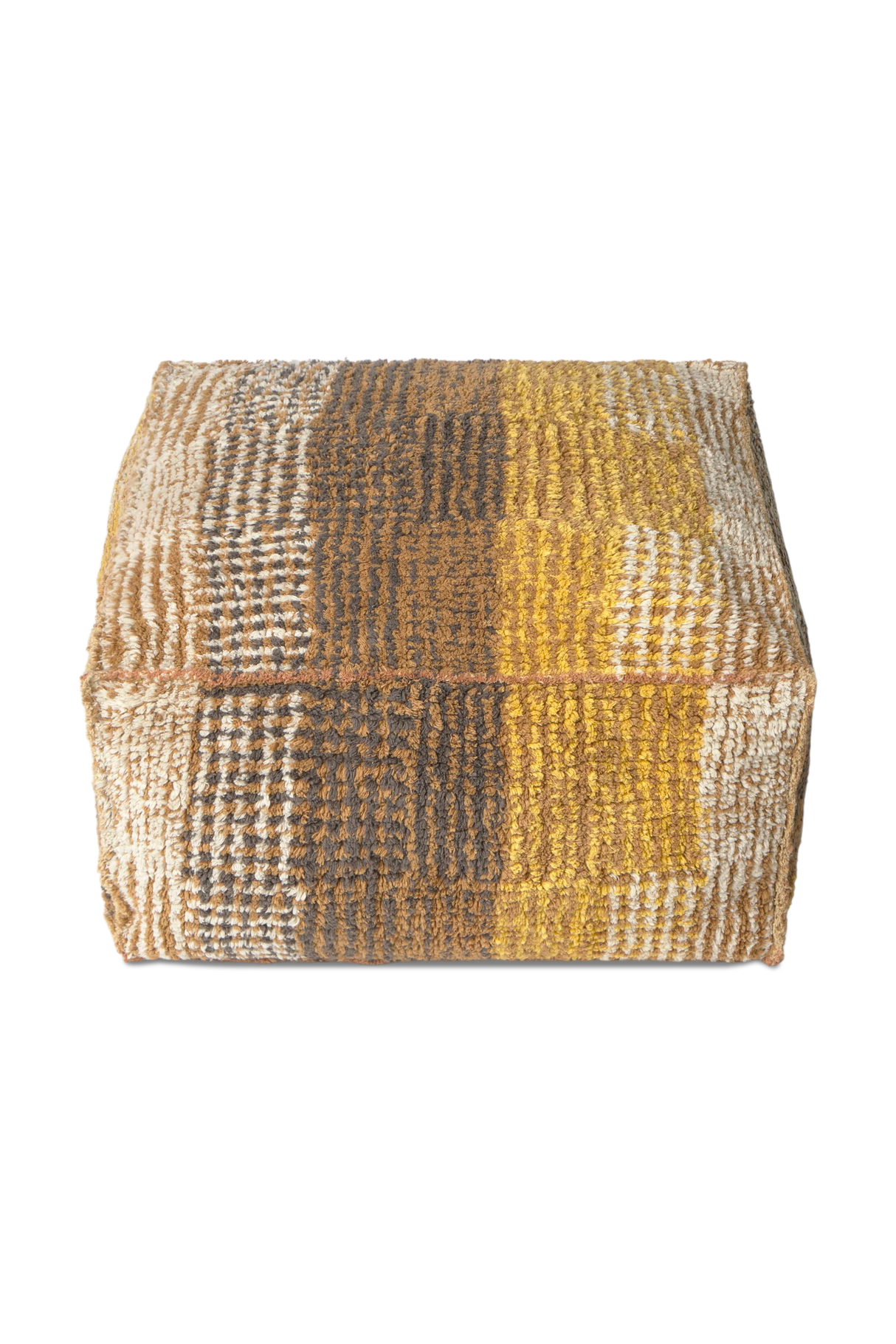 Reversible Ochre City Pouf