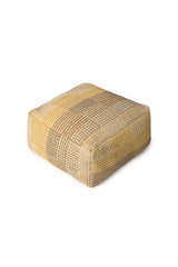 Reversible Ochre City Pouf