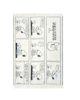 Blanket PEANUTS DOUGHNUT Comic Strip Black/White