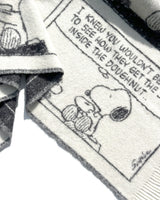 Blanket PEANUTS DOUGHNUT Comic Strip Black/White