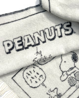 Blanket PEANUTS DOUGHNUT Comic Strip Black/White