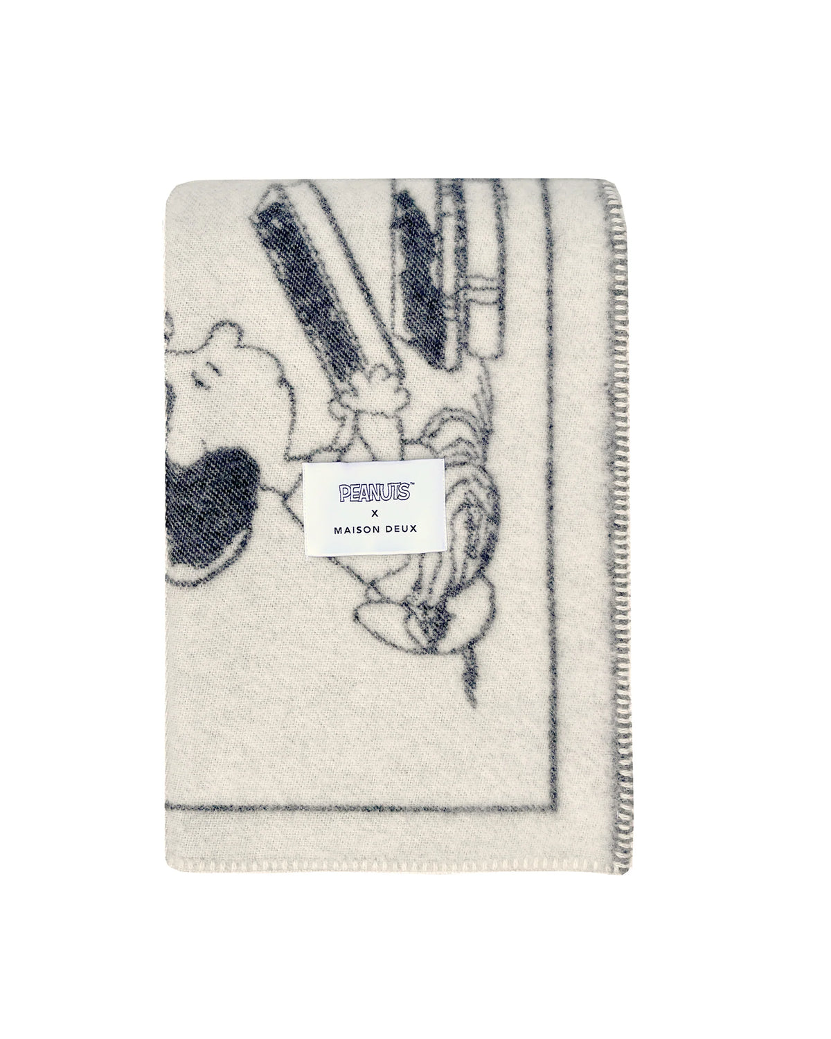 Blanket PEANUTS ZZZ Black / White