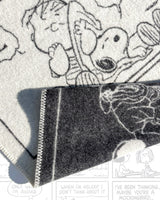 Blanket PEANUTS ZZZ Black / White