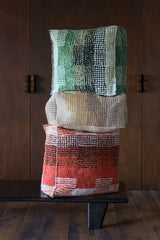 Reversible Maple Red City Pouf