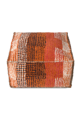 Reversible Maple Red City Pouf
