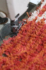 Reversible Maple Red City Pouf