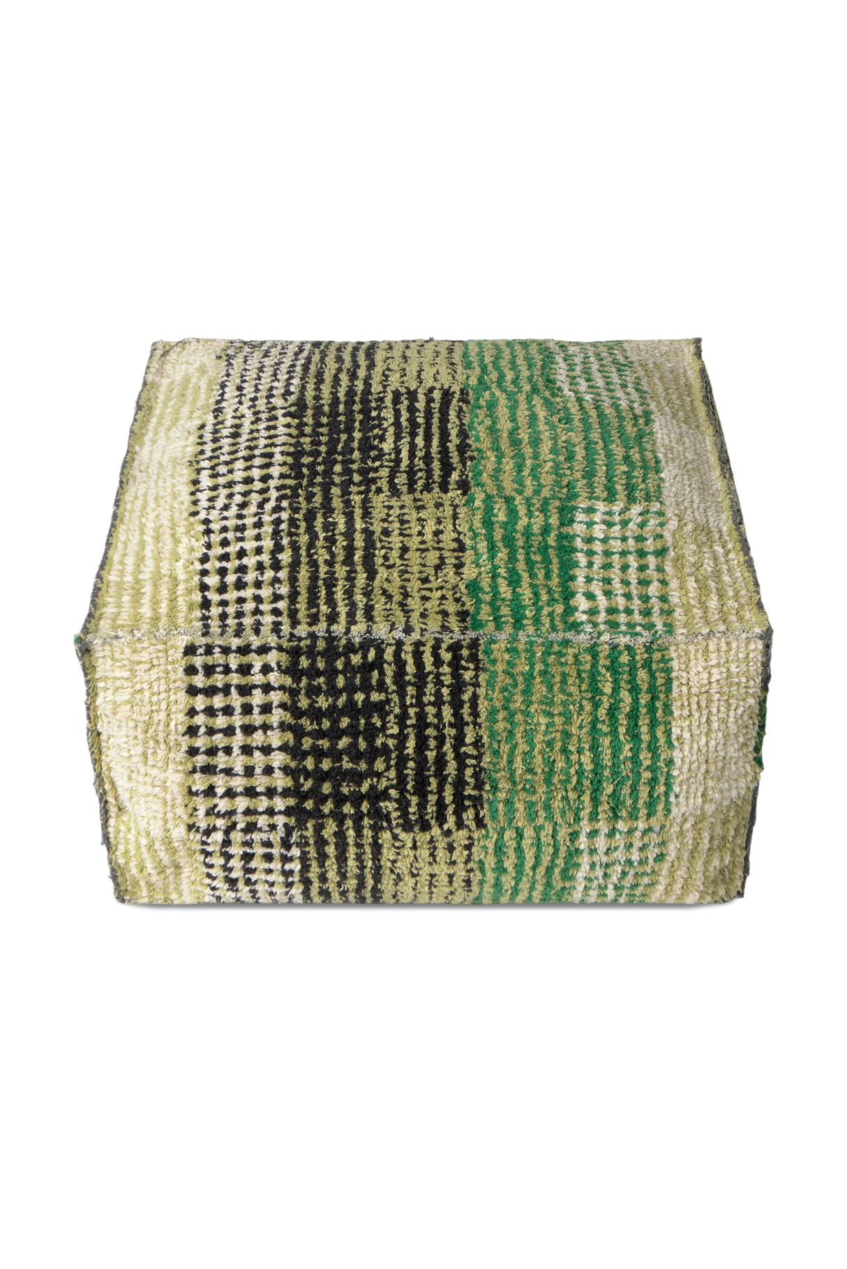 Reversible Monstera City Pouf