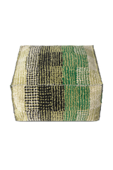Reversible Monstera City Pouf