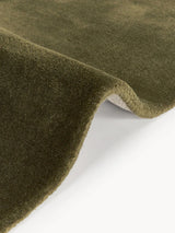 Haven Sea Moss Olive Green Solid Wool Area Rug