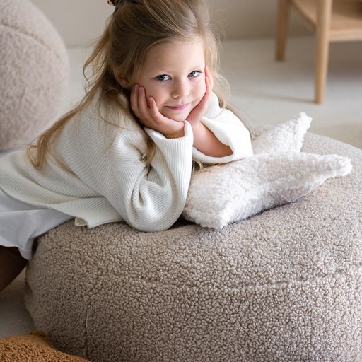 Star Cream White Toy Cushion