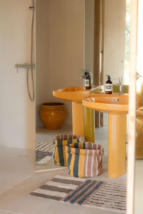 Color On Earth Washable Bath Rug