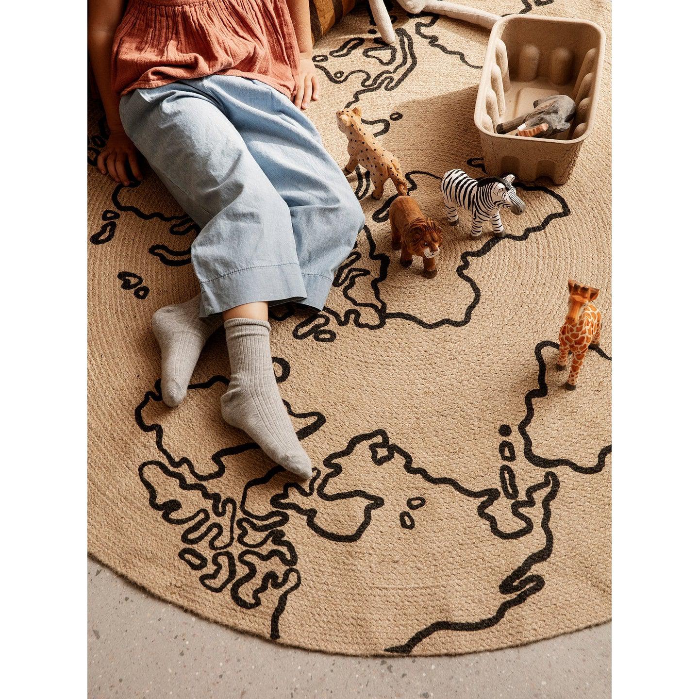 Rugs by Roo | Ferm Living Jute Carpet World Large Area Rug-1104263281