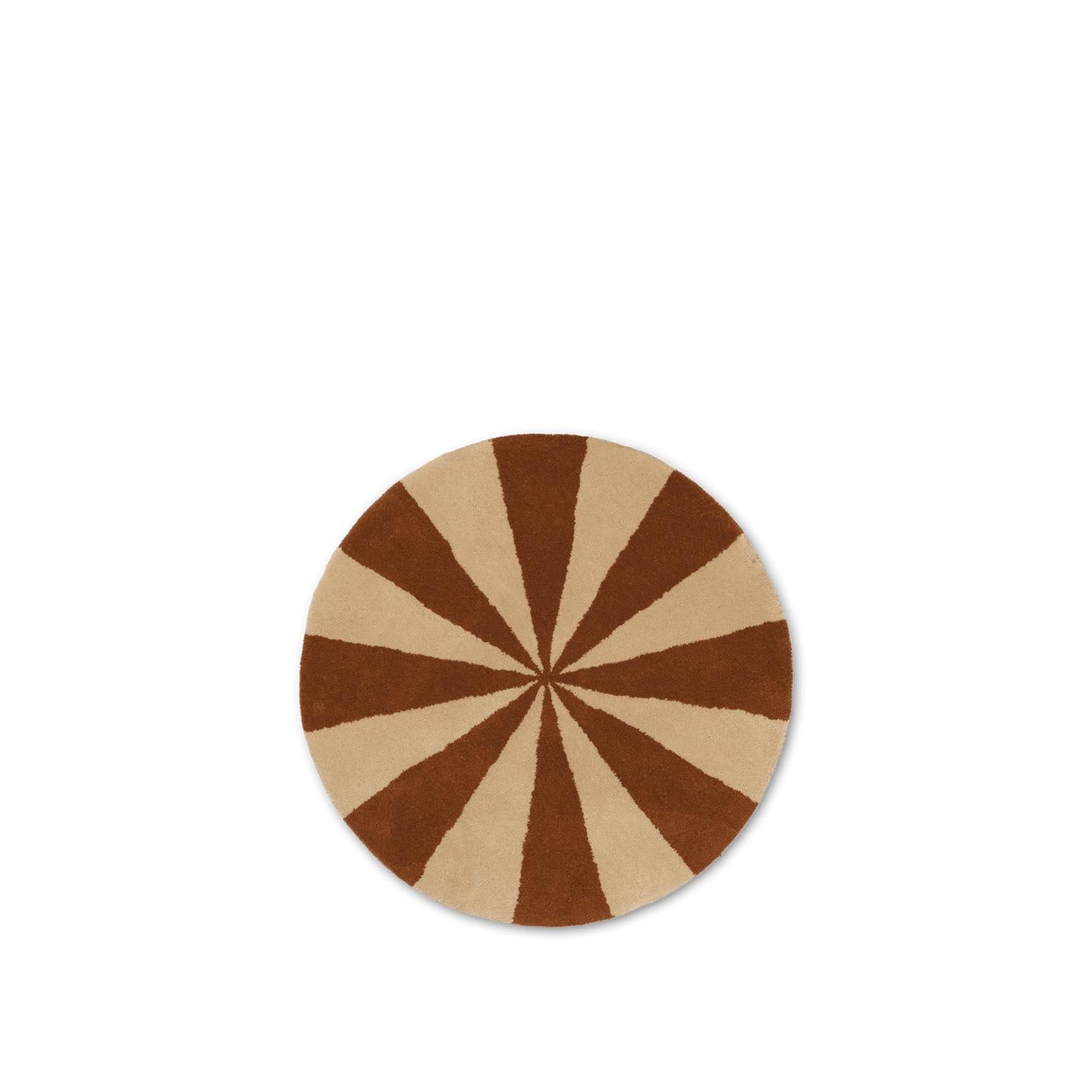 Rugs by Roo | ferm LIVING Arch Tufted Dark Brick Large Area Rug-1104264848