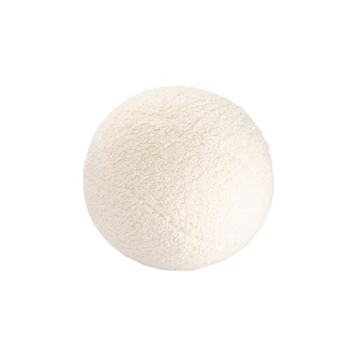 Wigiwama Ball Cream White Cushion at Rugs by Roo