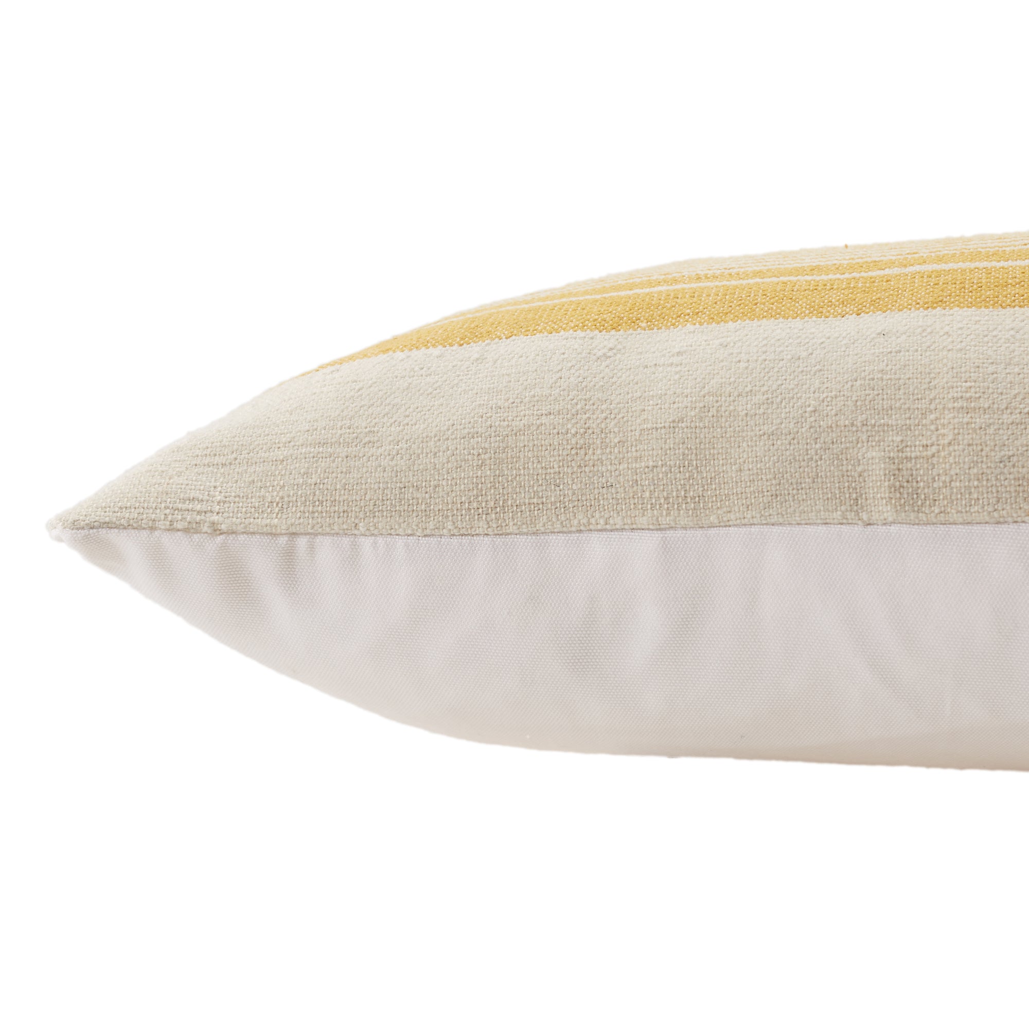 Jaipur Living Parque Outdoor Gold Ivory Striped Poly Fill Pillow