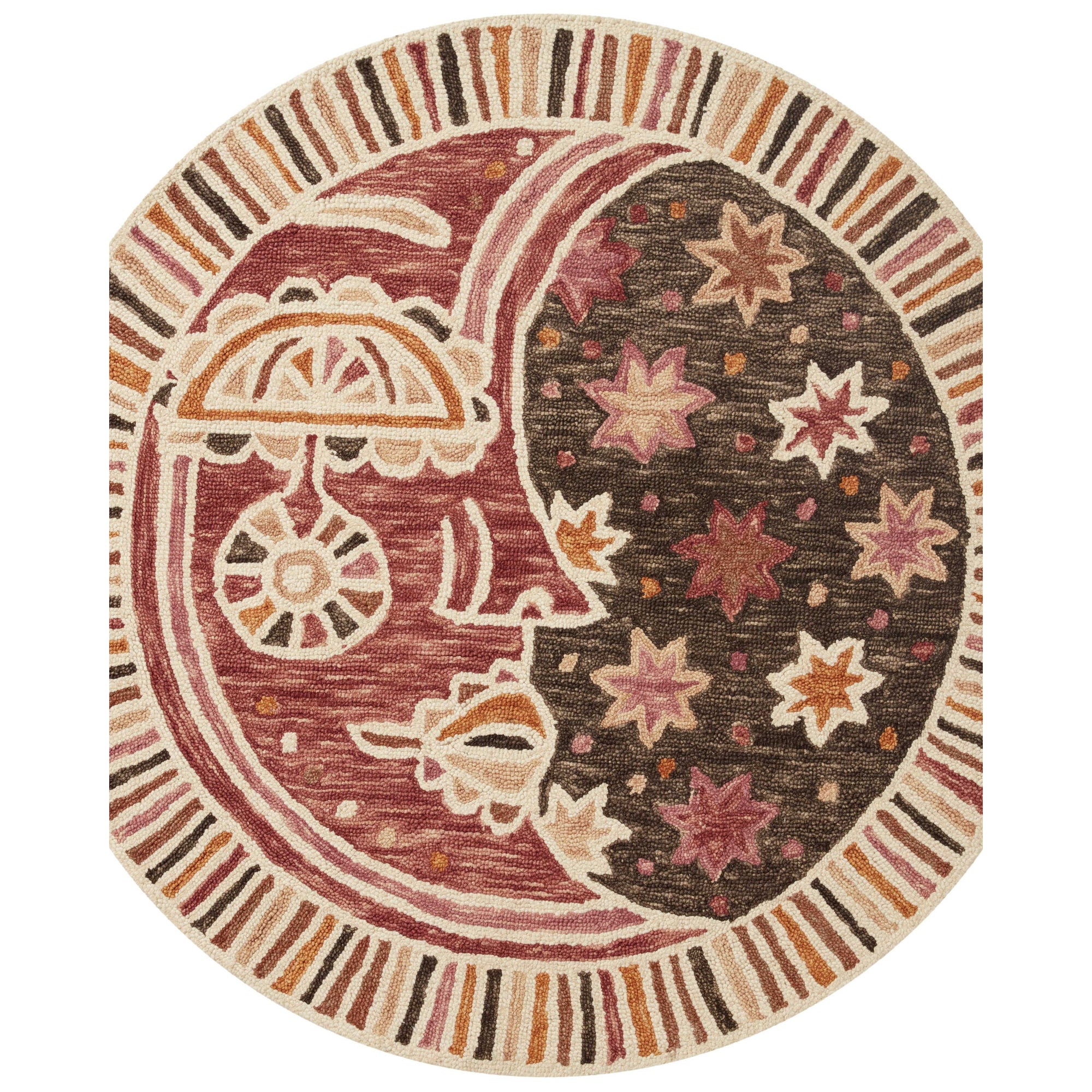 Rugs by Roo |  Loloi Ayo Rose Multi Area Rug 5' 0" x 5' 0" Round