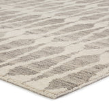 Rugs by Roo | Jaipur Living Sabot Hand-Knotted Geometric Ivory Light Gray Area Rug-RUG140049