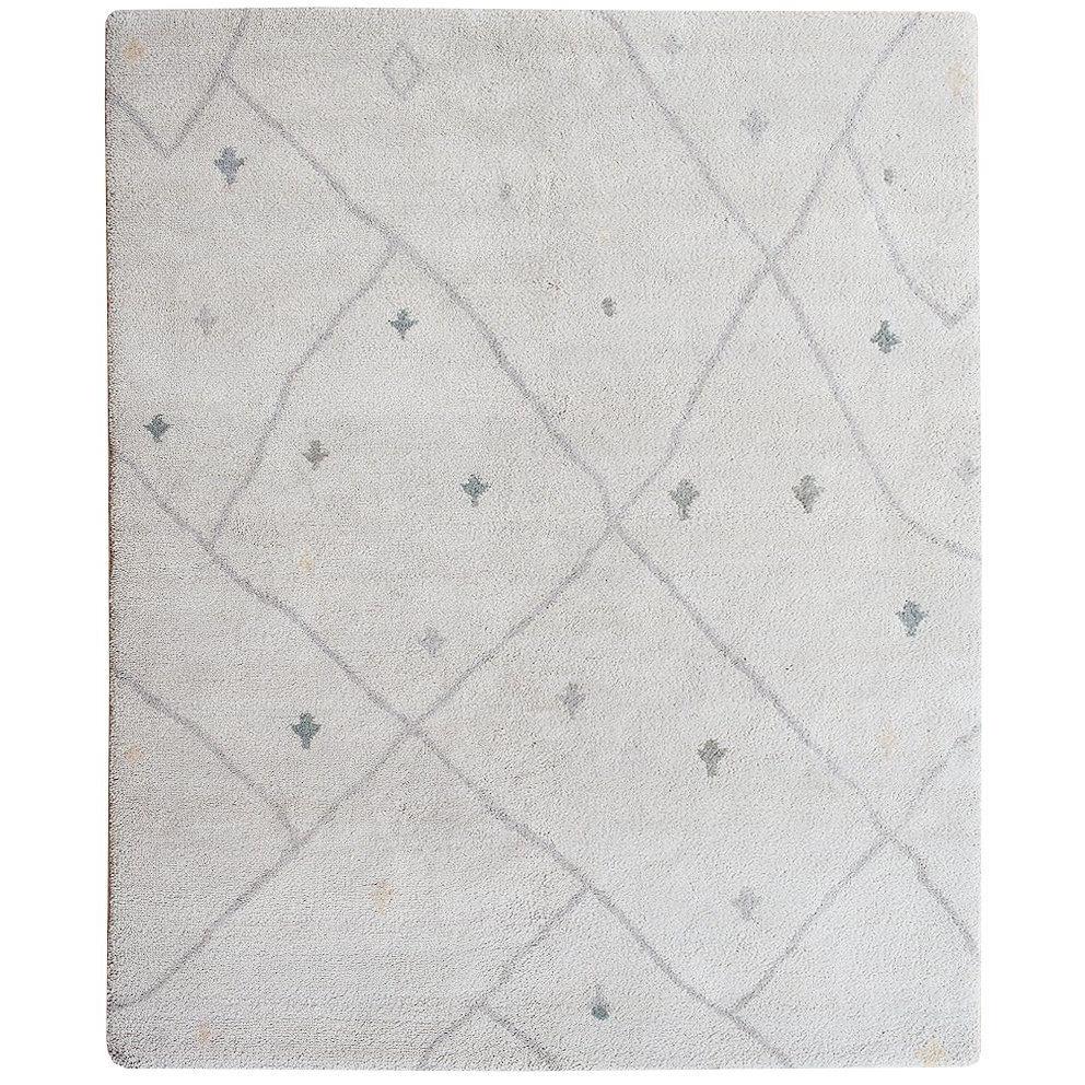 Rugs by Roo | Organic Weave Arianna Light Gray Wool Handknotted Rug-OW-ARILTG-0508