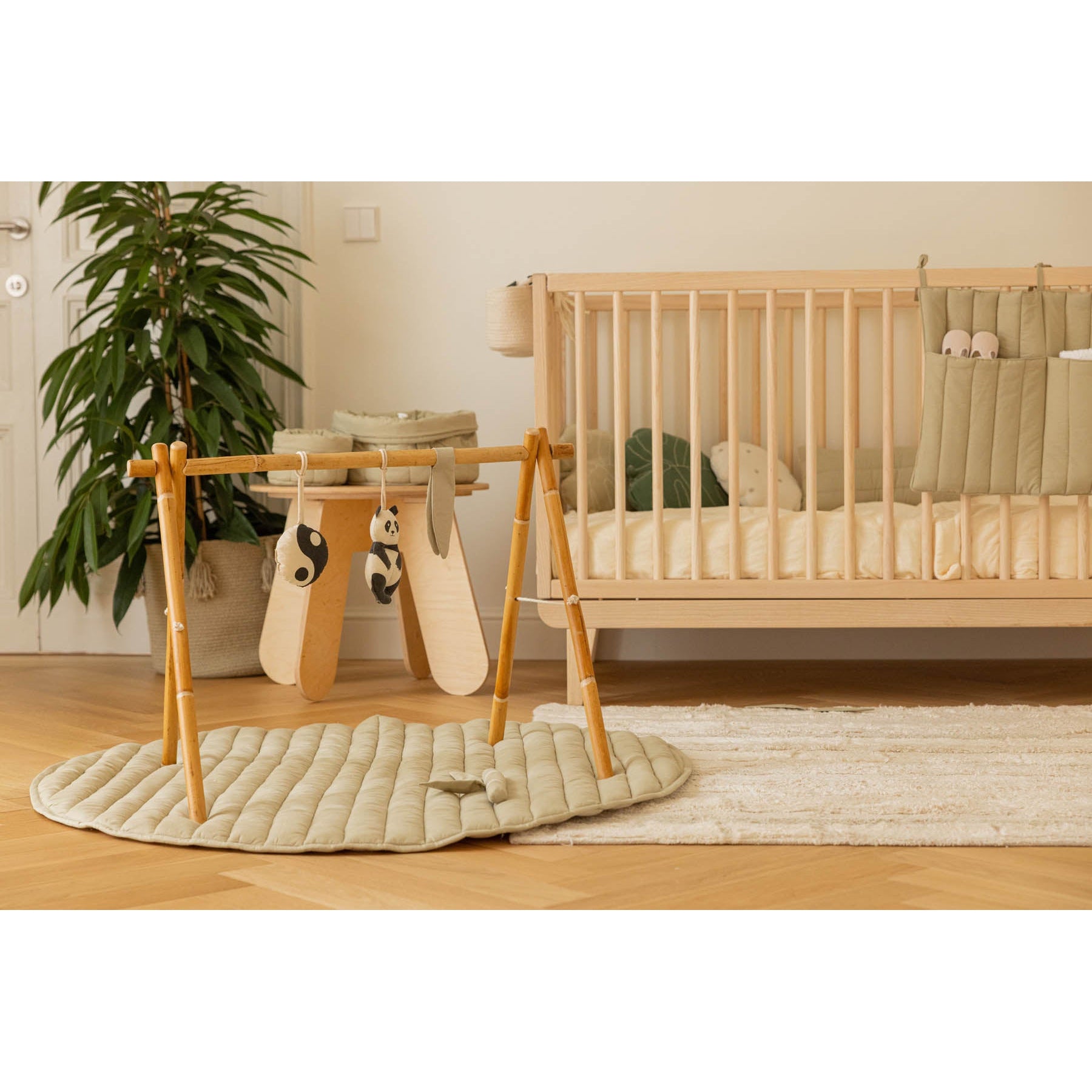 Lorena Canals Bamboo Leaf Playmat at Rugs by Roo