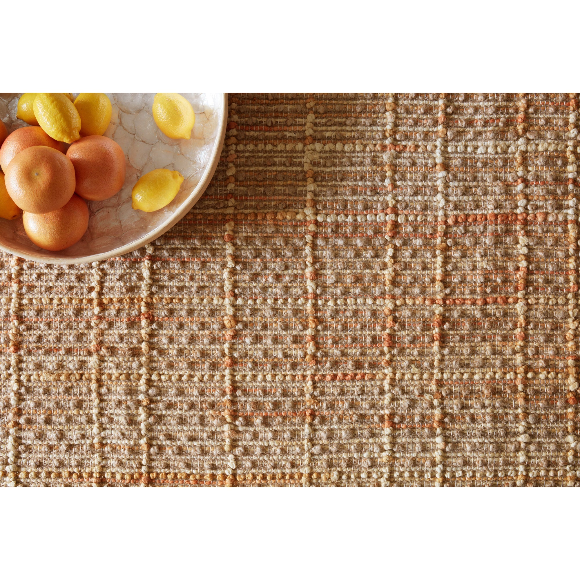Rugs by Roo Loloi Beacon Tangerine Area Rug in size 18" x 18" Sample