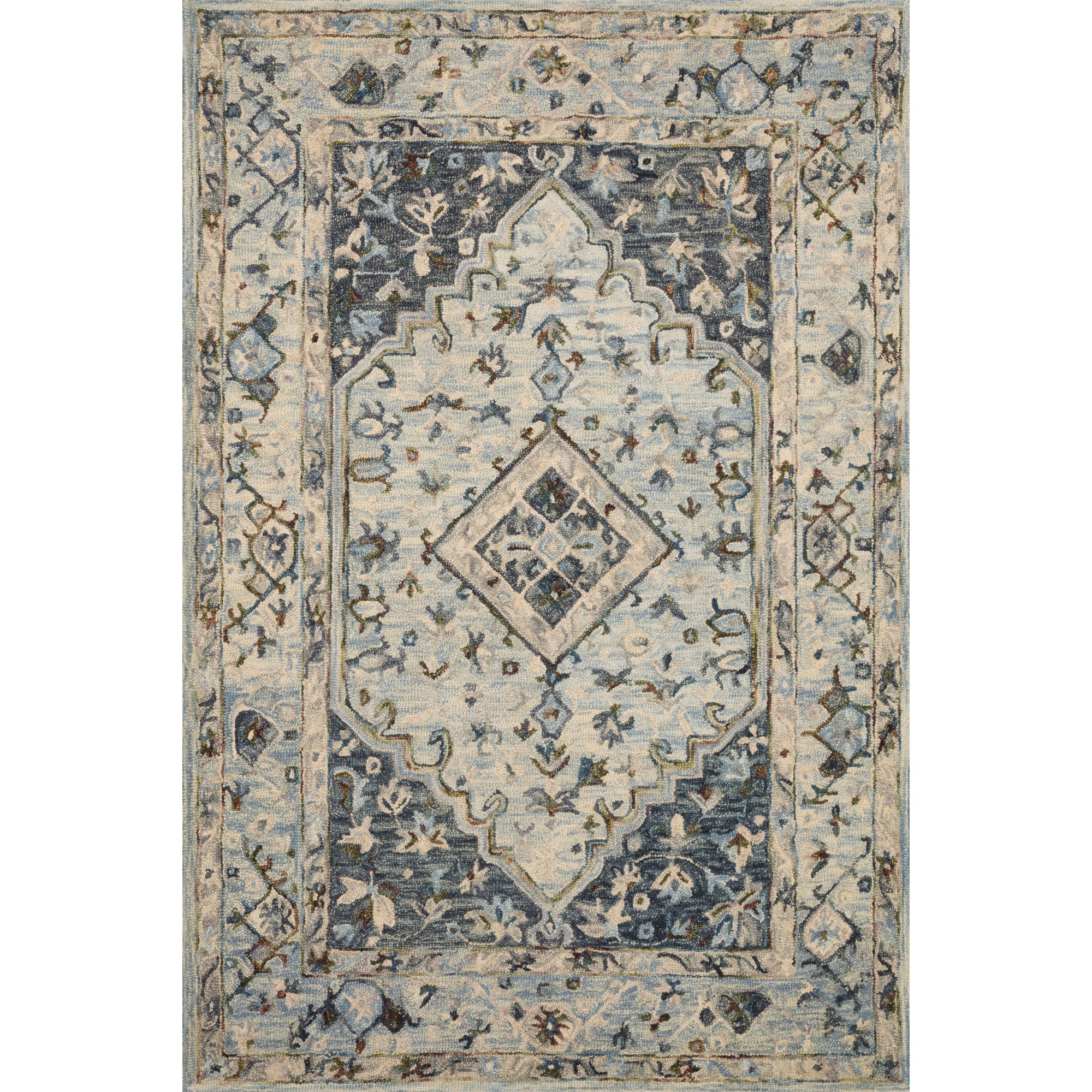 Rugs by Roo Loloi Beatty Lt. Blue Blue Area Rug in size 18" x 18" Sample