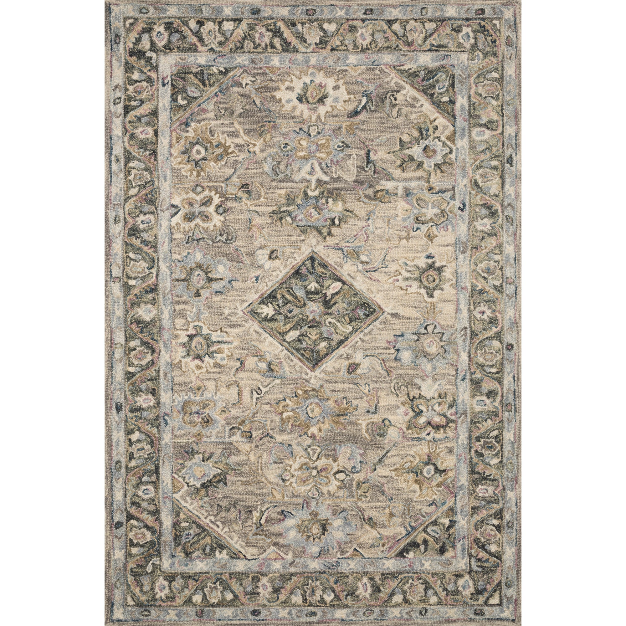 Rugs by Roo Loloi Beatty Sky Multi Area Rug in size 18" x 18" Sample