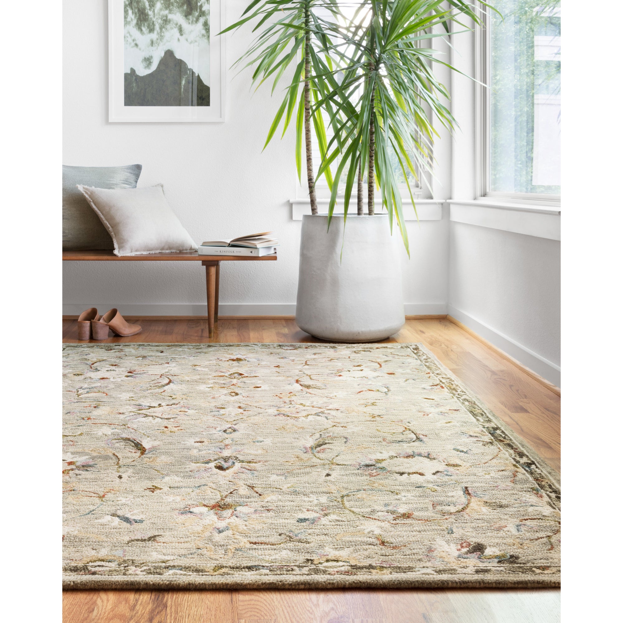 Rugs by Roo Loloi Beatty Grey Multi Area Rug in size 18" x 18" Sample