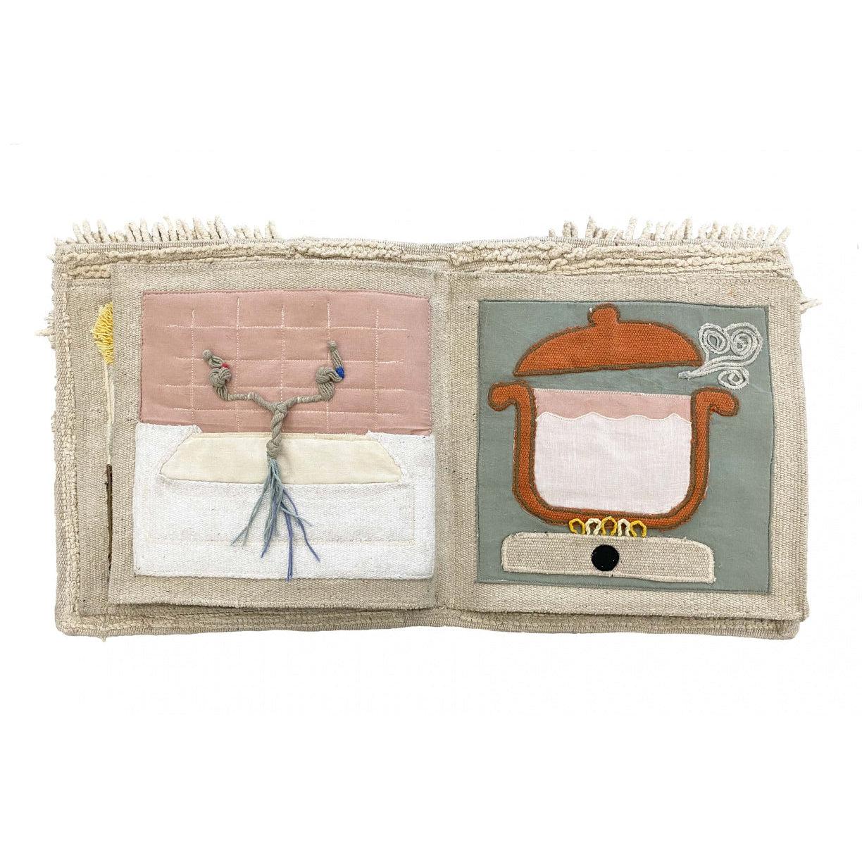 Rugs by Roo | Lorena Canals Oli & Carol "Cool Kids Eat Healthy" Textile Book-BOOK-GARDEN