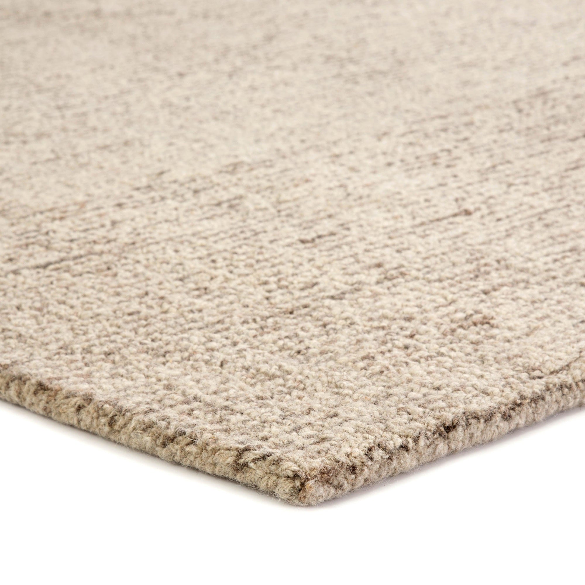Rugs by Roo | Jaipur Living Oland Handmade Solid White Brown Area Rug-RUG113083