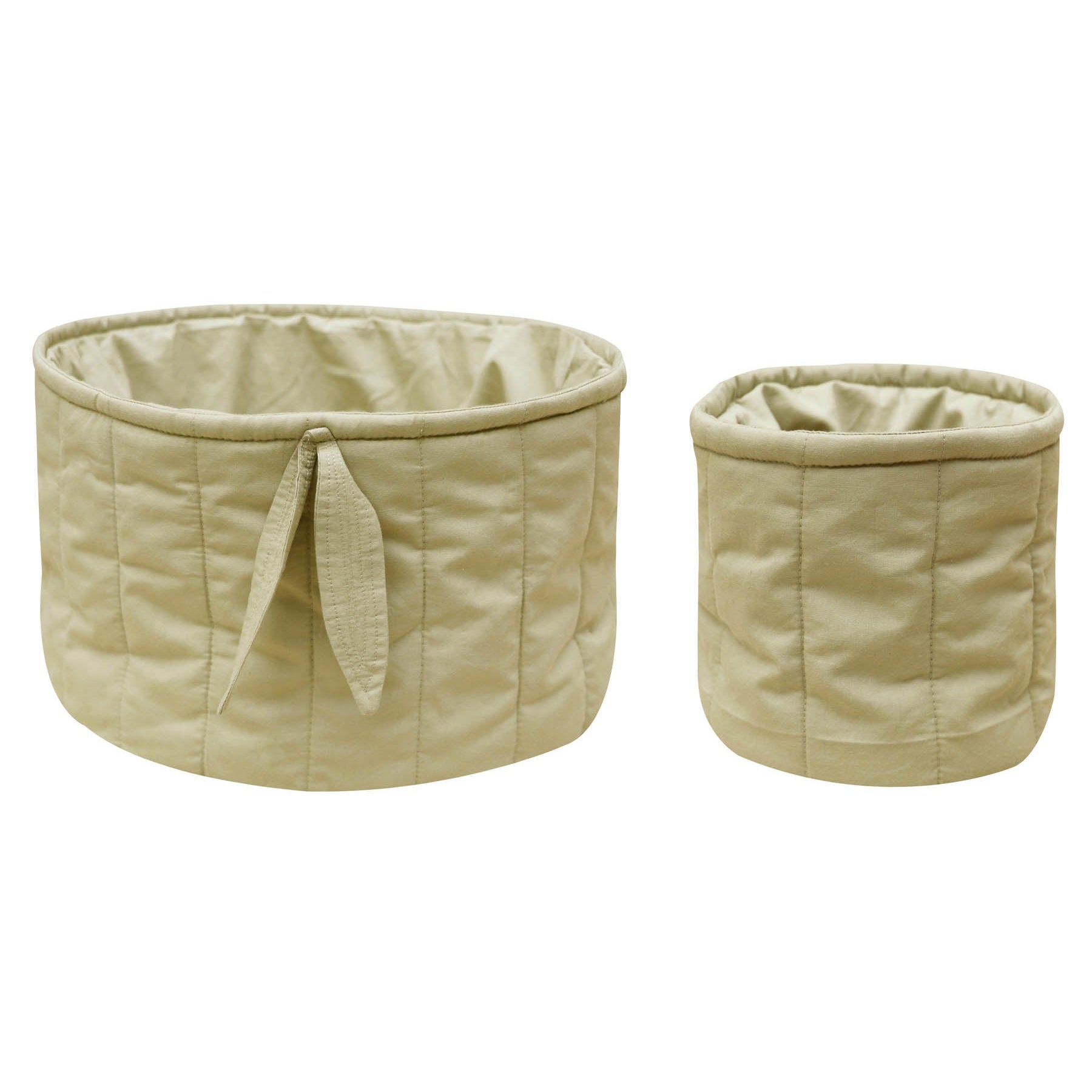 Lorena Canals Bambie Olive Set of Two Quilted Baskets