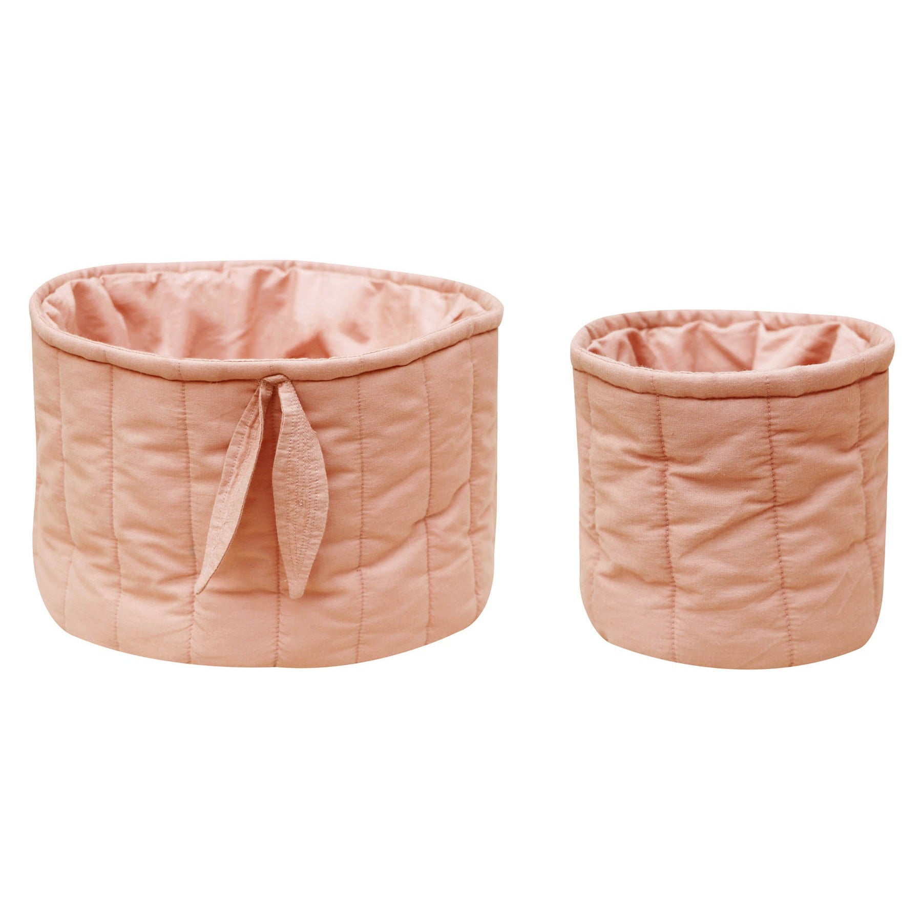 Lorena Canals Bambie Vintage Nude Set of Two Quilted Baskets