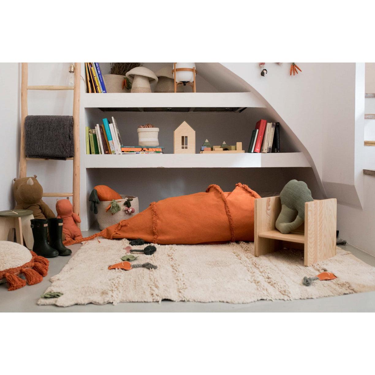 Rugs by Roo | Lorena Canals Oli & Carol Cathy The Carrot Bean Bag-P-CATHY