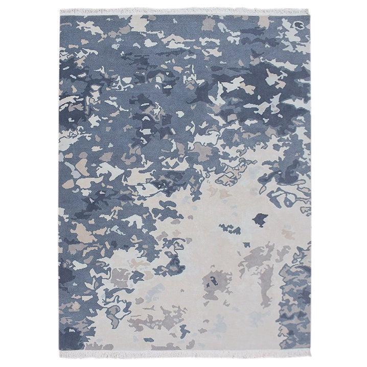 Rugs by Roo | Organic Weave Branksome Blue Gray Wool Handknotted Rug-OW-BRABLG-0508