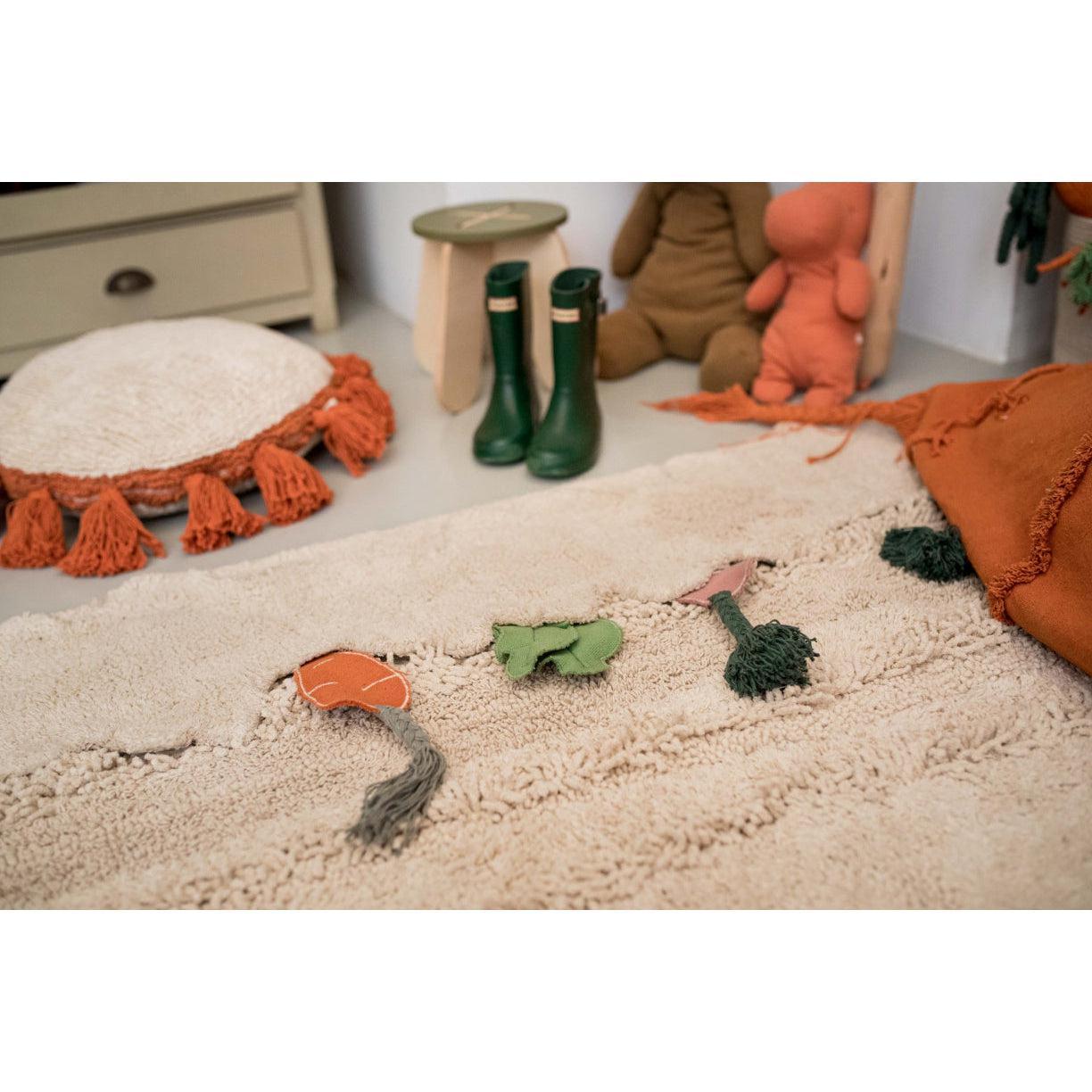 Rugs by Roo | Lorena Canals Oli & Carol Veggie Garden Washable Area Rug-C-VEGAR