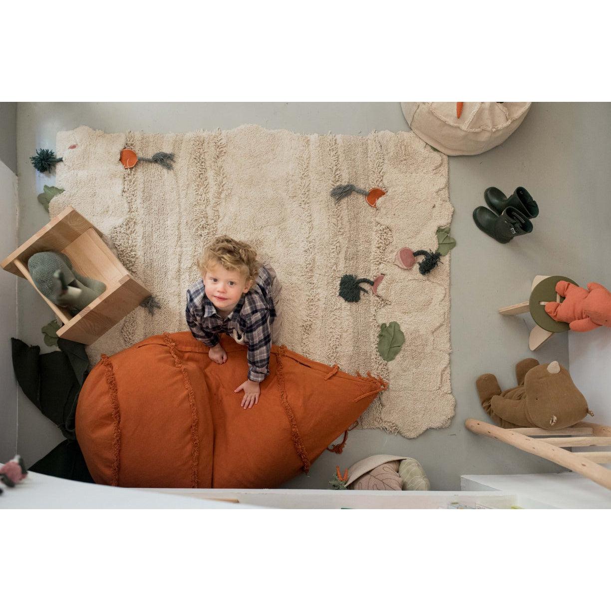 Rugs by Roo | Lorena Canals Oli & Carol Cathy The Carrot Bean Bag-P-CATHY