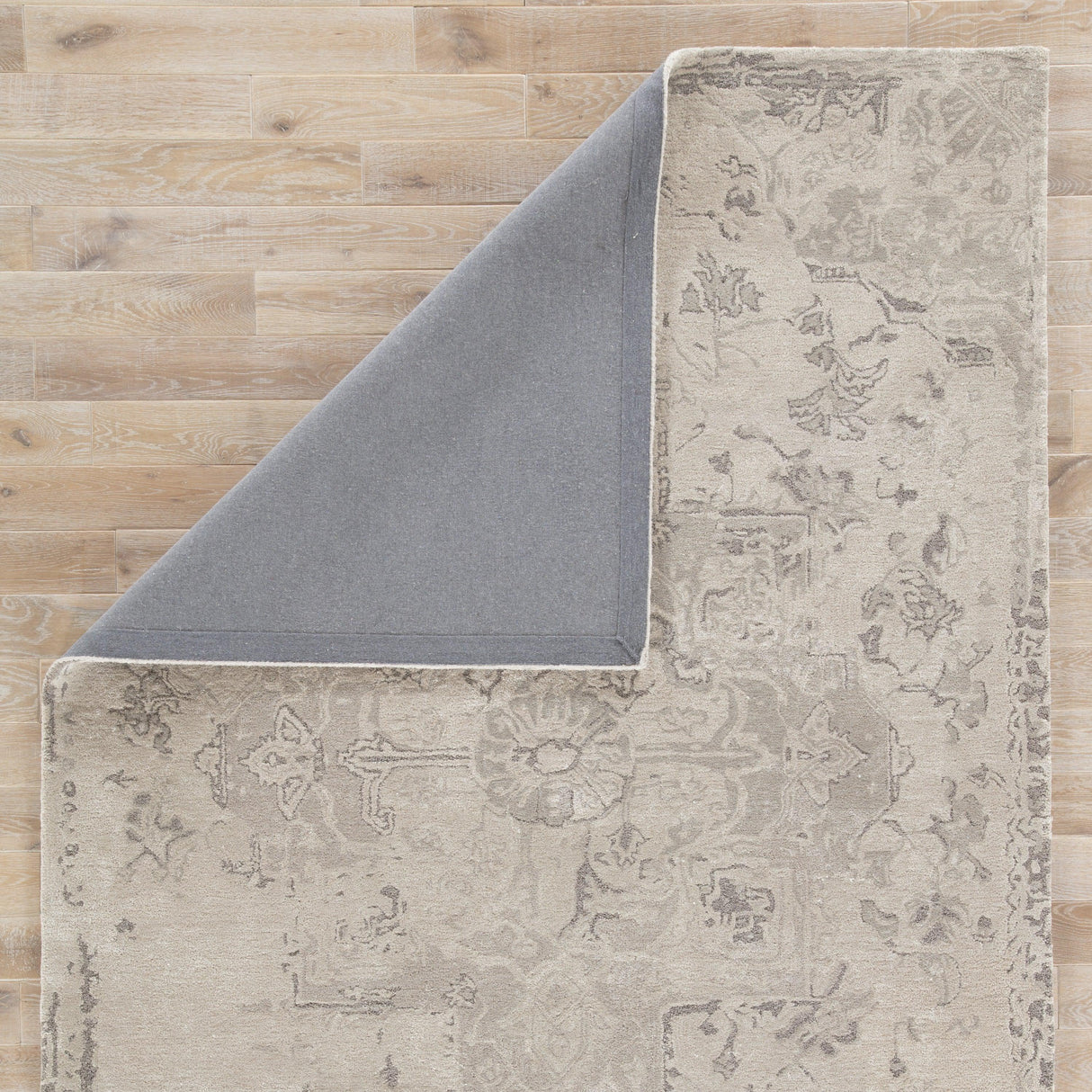 Rugs by Roo | Jaipur Living Sasha Handmade Medallion Taupe Gray Area Rug-RUG138696