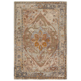 Rugs by Roo | Jaipur Living Raisa Handmade Medallion Taupe Gold Area Rug-RUG151577