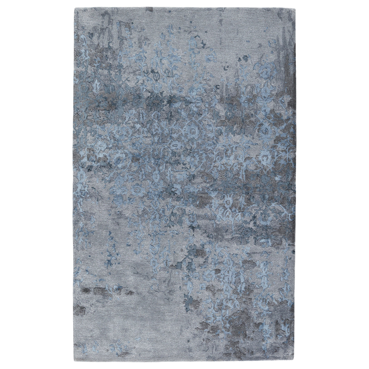 Rugs by Roo | Jaipur Living Ballare Handmade Abstract Blue Gray Area Rug-RUG153390