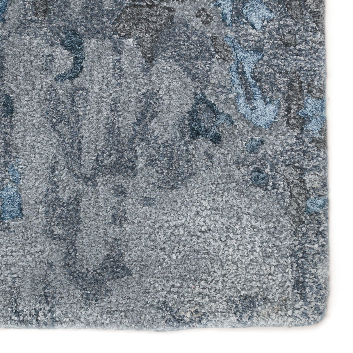 Rugs by Roo | Jaipur Living Ballare Handmade Abstract Blue Gray Area Rug-RUG153390