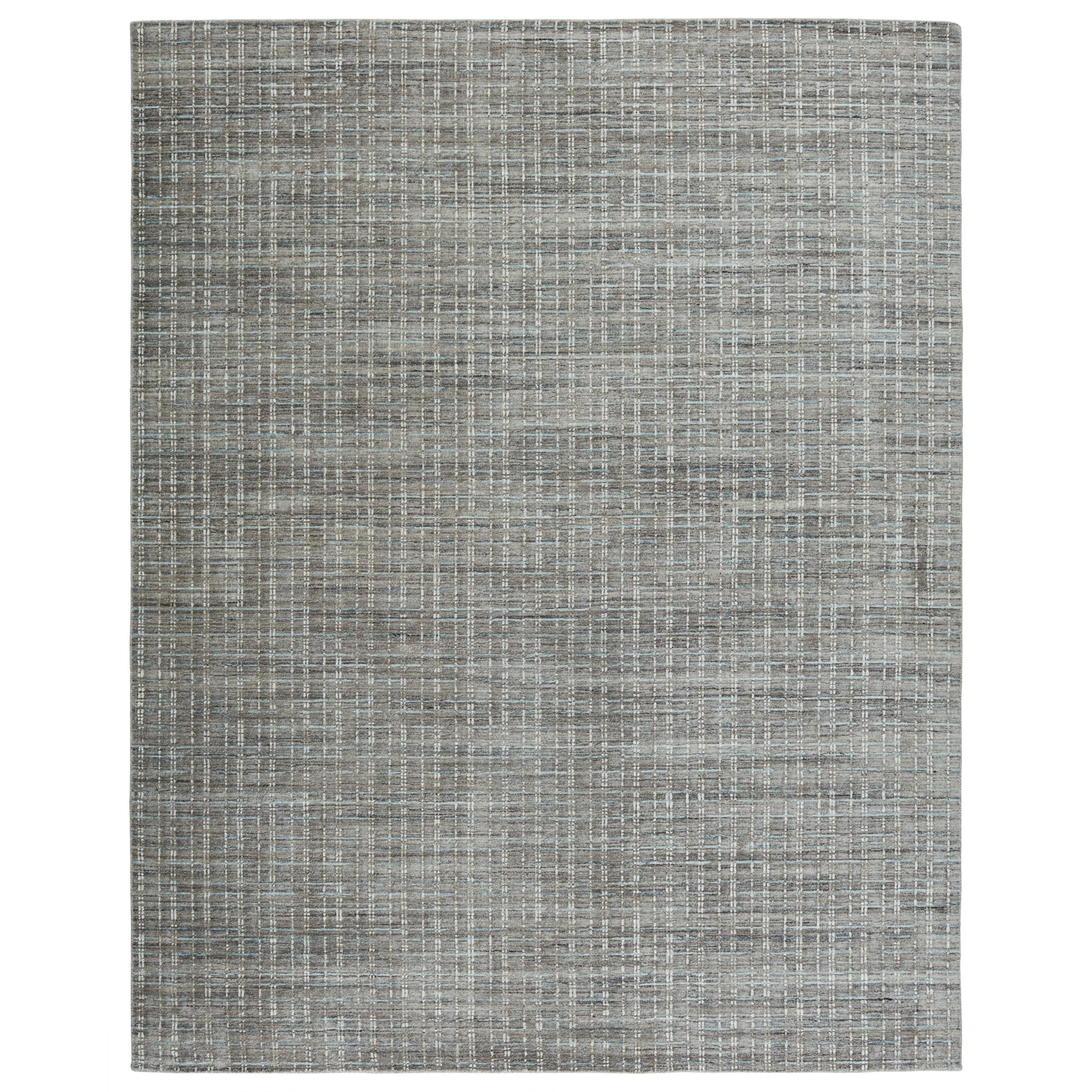 Rugs by Roo | Jaipur Living Thaddea Handmade Striped Gray Blue Area Rug-RUG149984