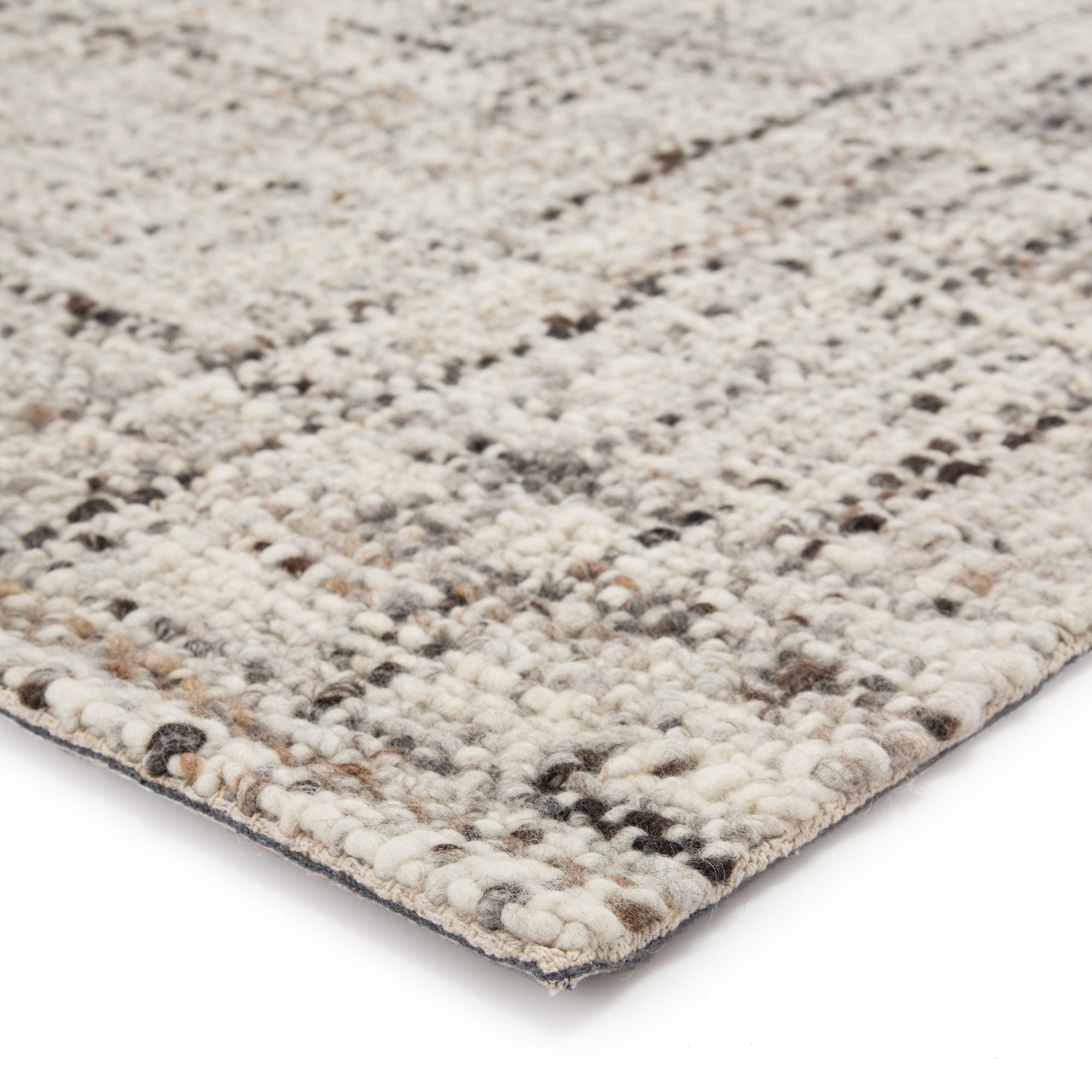 Rugs by Roo | Jaipur Living Season Handmade Solid Gray Ivory Area Rug-RUG141944