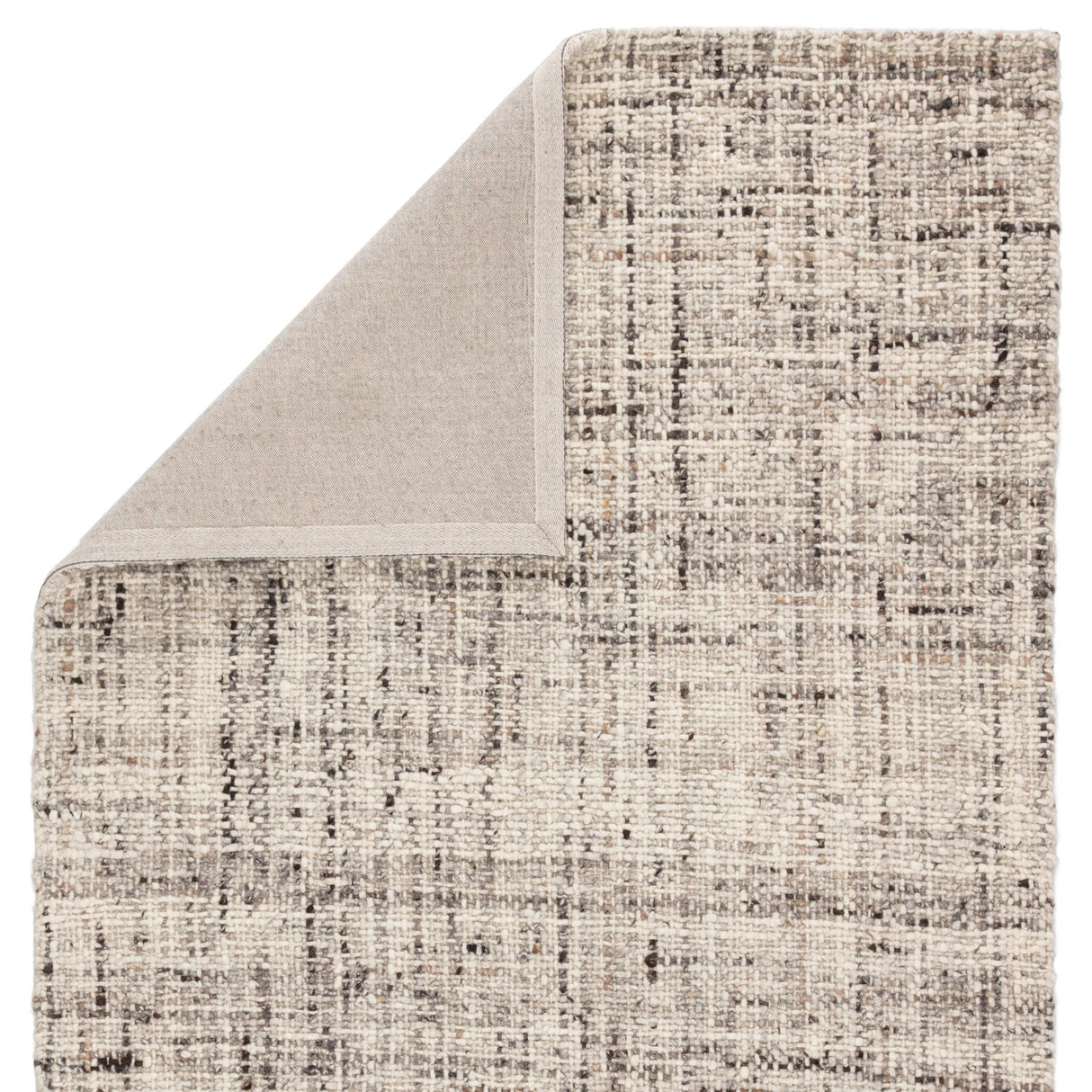 Rugs by Roo | Jaipur Living Season Handmade Solid Gray Ivory Area Rug-RUG141944